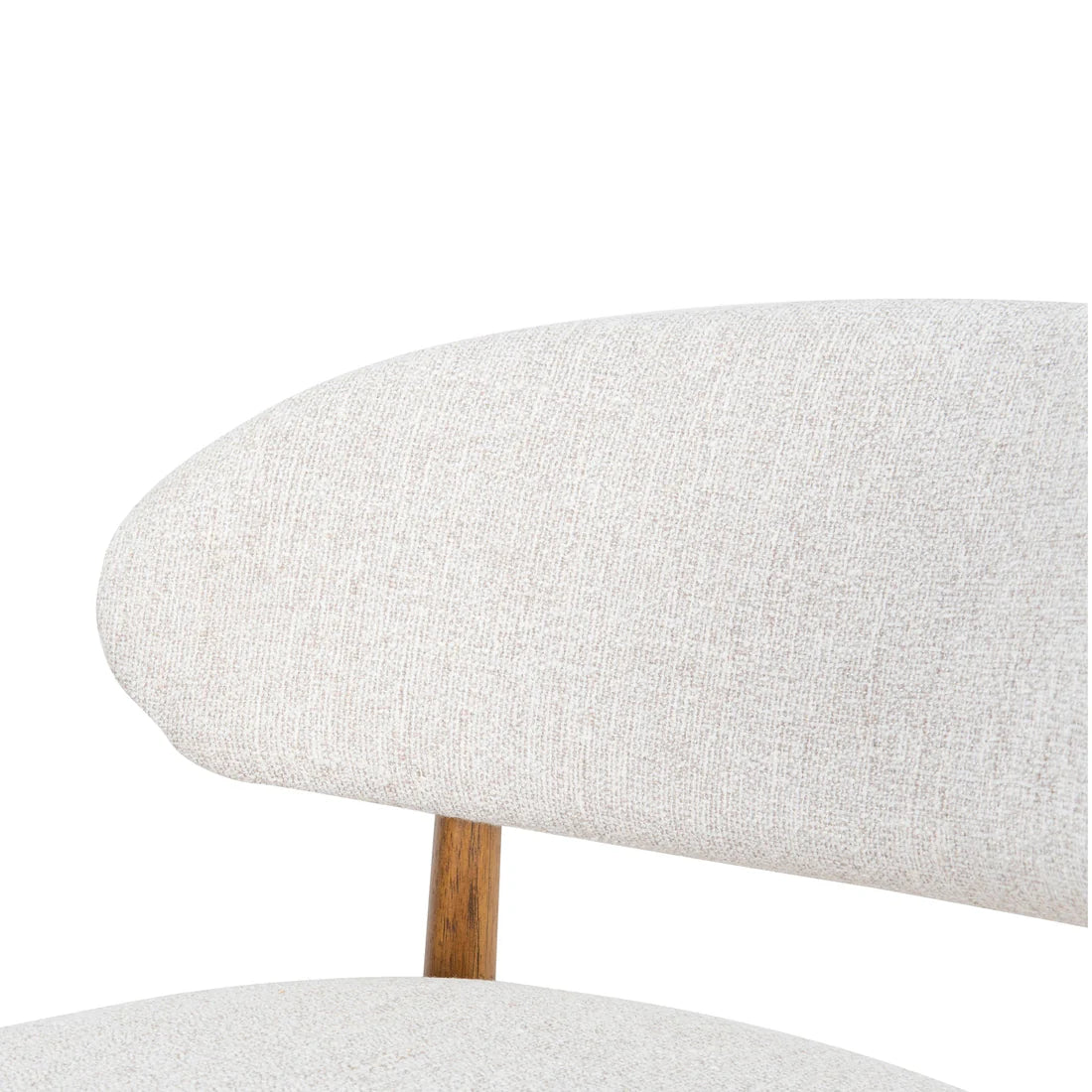Southcote | Coastal Modern Fabric Wooden Bar Stools | Walnut