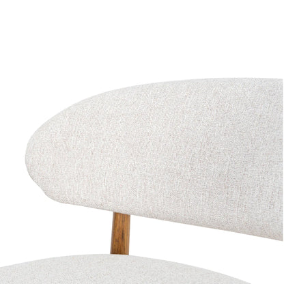 Southcote | Coastal Modern Fabric Wooden Bar Stools | Walnut