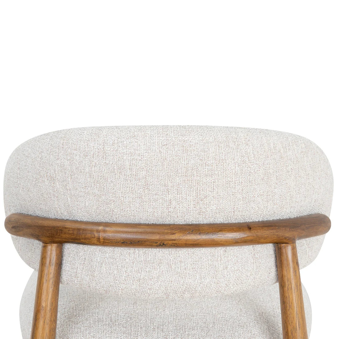 Southcote | Coastal Modern Fabric Wooden Bar Stools | Walnut