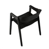 Springwood | Coastal Black Natural Wooden Dining Chairs With Arms | Set Of 2