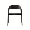 Springwood | Coastal Black Natural Wooden Dining Chairs With Arms | Set Of 2