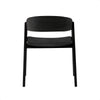Springwood | Coastal Black Natural Wooden Dining Chairs With Arms | Set Of 2