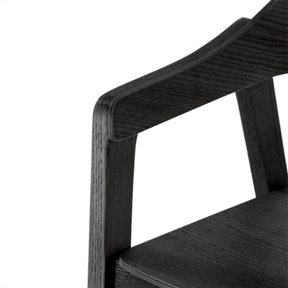 Springwood | Coastal Black Natural Wooden Dining Chairs With Arms | Set Of 2 | Springwood | Coastal Black Natural Wooden Dining Chairs With Arms | Set Of 2 | Black