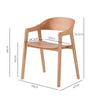 Springwood | Coastal Black Natural Wooden Dining Chairs With Arms | Set Of 2