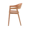Springwood | Coastal Black Natural Wooden Dining Chairs With Arms | Set Of 2