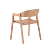 Springwood | Coastal Black Natural Wooden Dining Chairs With Arms | Set Of 2