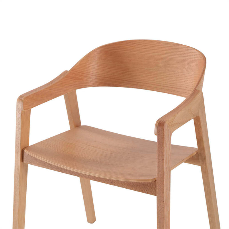 Springwood | Coastal Wooden Dining Chairs With Arms | Set Of 2