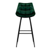Stanhope | Modern Metal Velvet Bar Stools | Set Of 2