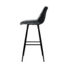 Stanhope | Modern Metal Velvet Bar Stools | Set Of 2
