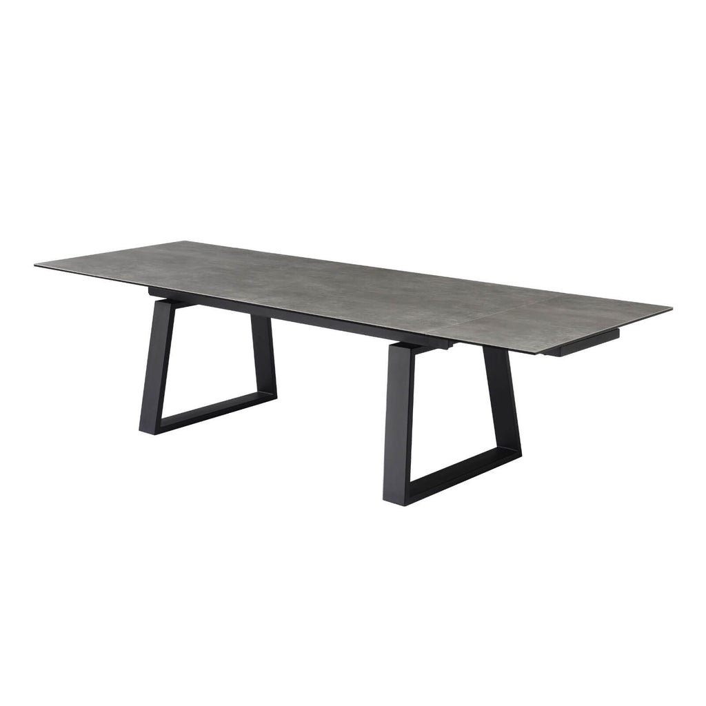 Sterling | Andesite Ceramic Rectangular 14 person 3m Extension Dining Table