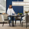 Stillwater | Contemporary Black White 2.4m Wooden Rectangular Dining Table
