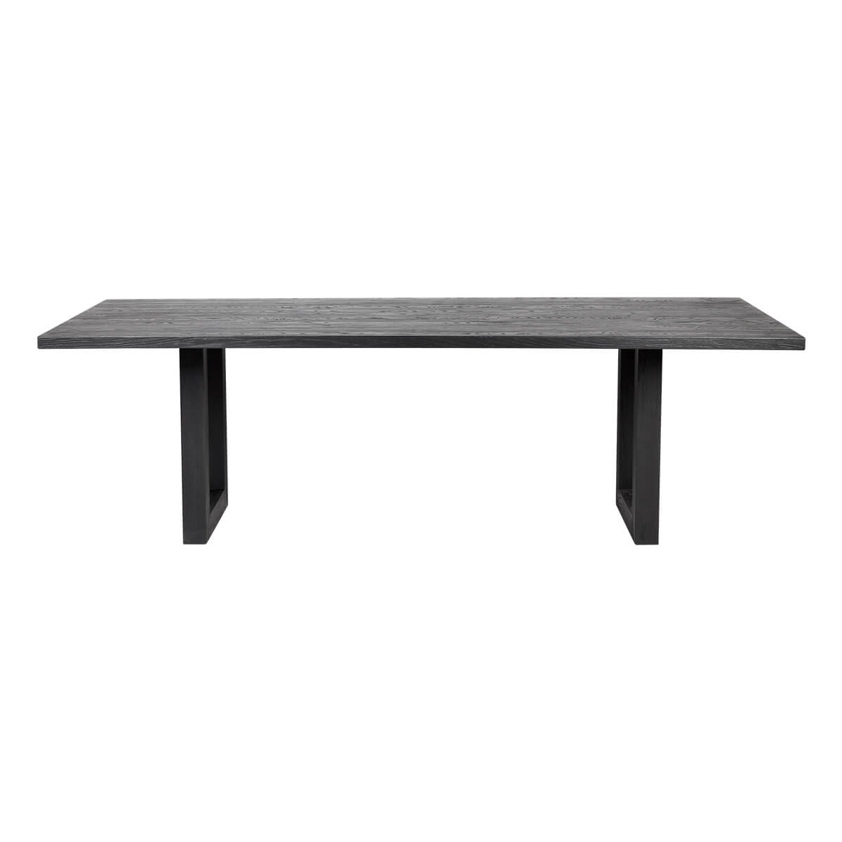 Stillwater | Contemporary Black White 2.4m Wooden Rectangular Dining Table | Black