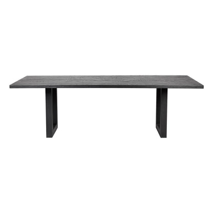 Stillwater | Contemporary Black White 2.4m Wooden Rectangular Dining Table | Black