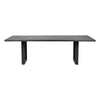 Stillwater | Contemporary Black White 2.4m Wooden Rectangular Dining Table