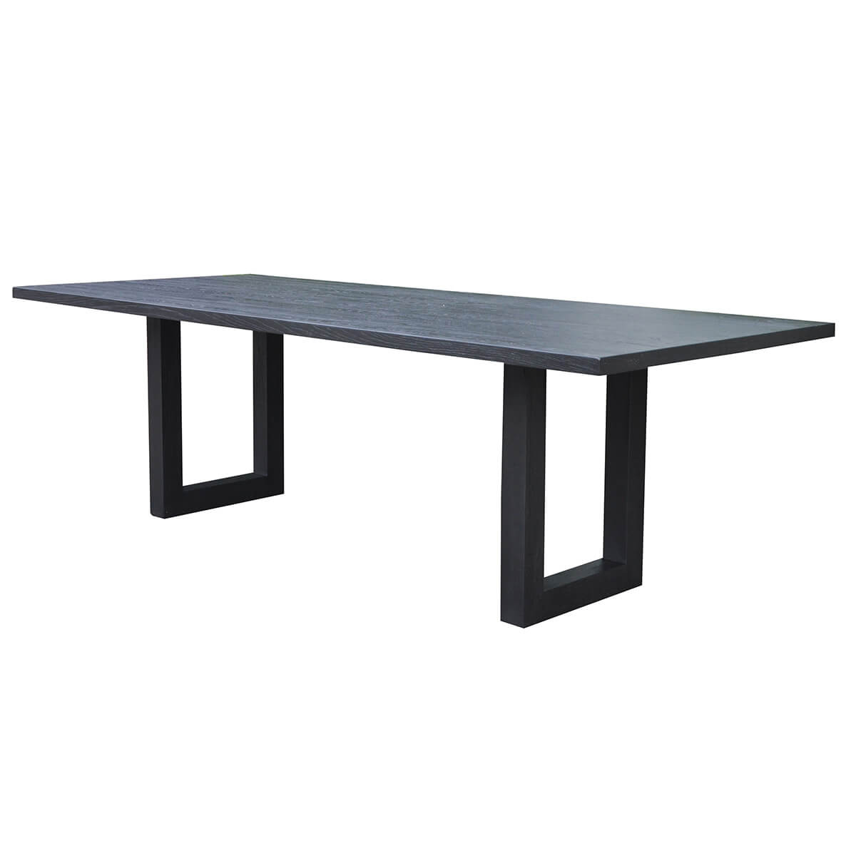 Stillwater | Contemporary Black White 2.4m Wooden Rectangular Dining Table | Black