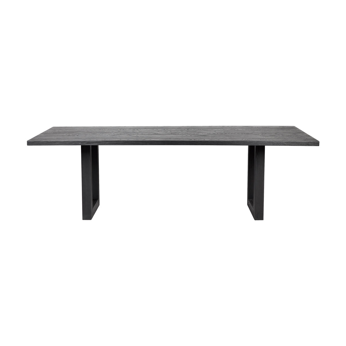 Stillwater | Contemporary Black White 2m Wooden Rectangular Dining Table | Black