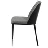 Stockton | Modern Metal Grey Fabric Dining Chairs | Set Of 2