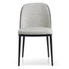 Stockton | Modern Metal Grey Fabric Dining Chairs | Set Of 2