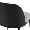 Stockton | Modern Metal Grey Fabric Dining Chairs | Set Of 2