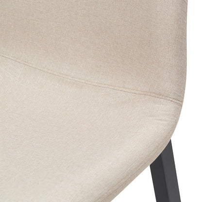 Modern Sand Fabric Wooden Bar Stools