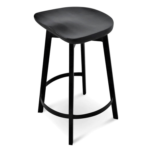 Sullivan | Industrial Metal 65cm Wooden Bar Stools | Set Of 2