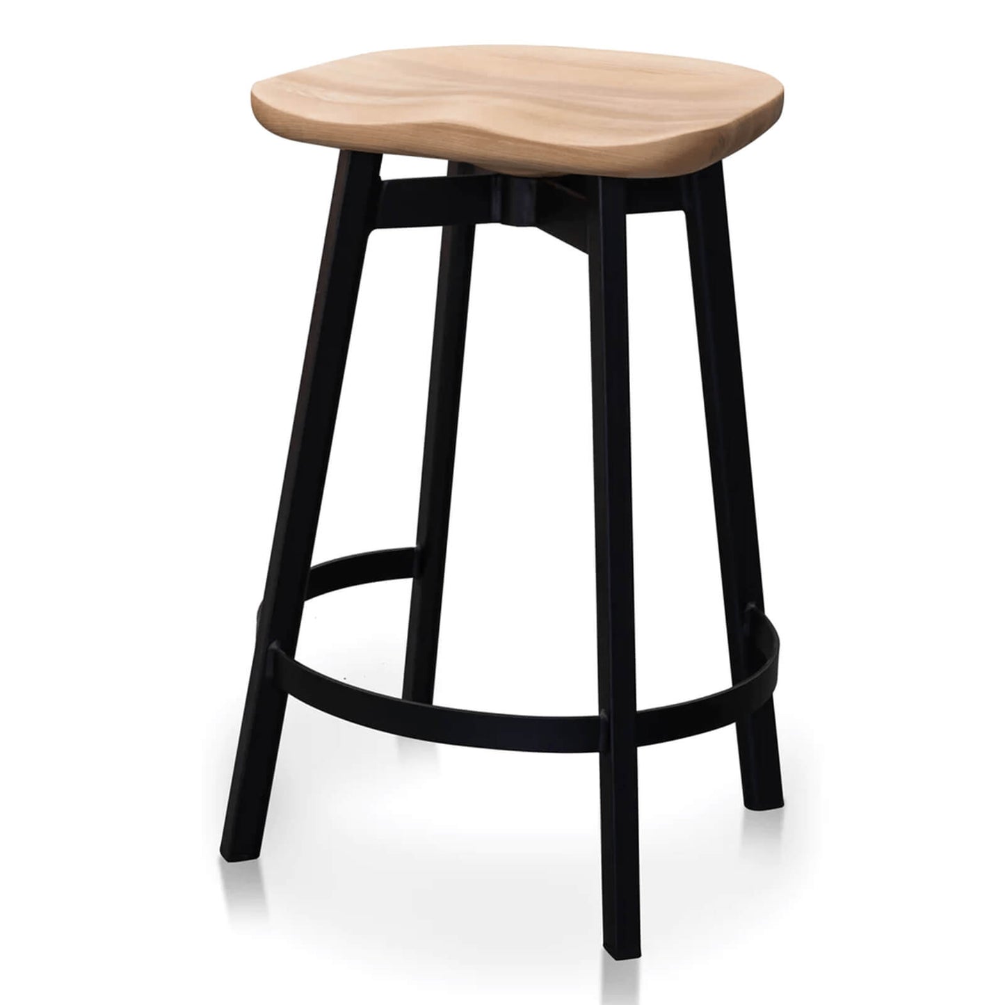 Sullivan | Industrial Metal 65cm Wooden Bar Stools | Set Of 2