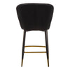 Taylor | Metal Modern Velvet Bar Stools | Set Of 2