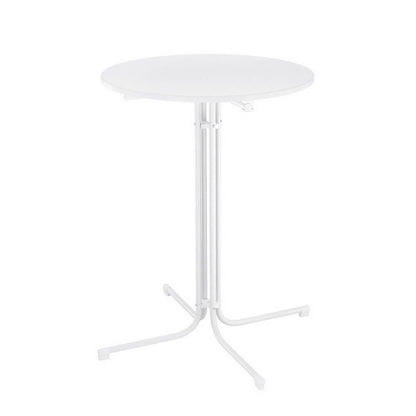 Taylor | Black White Foldable Steel Wooden Outdoor Bar Stool Table | White
