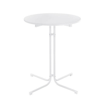 Taylor | Black White Foldable Steel Wooden Outdoor Bar Stool Table | White