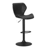 Thornleigh | Contemporary Swivel Brown Black PU Leather Bar Stools | Set Of 2