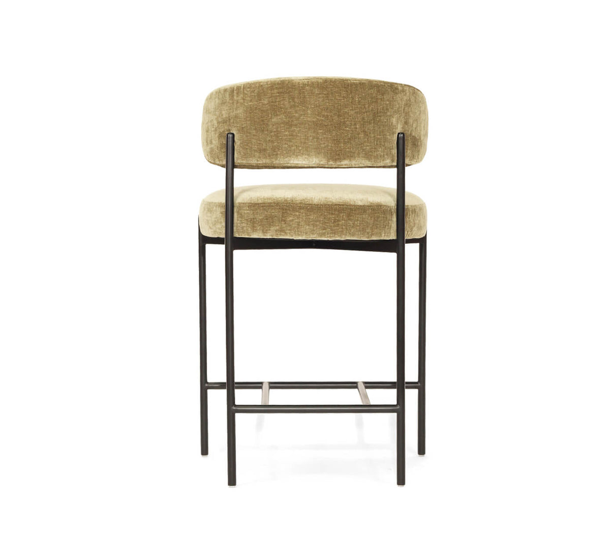 Modern Metal Ivy Fabric Bar Stools | Ivy