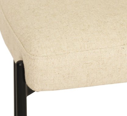 Modern Metal Linen Fabric Bar Stools | Linen