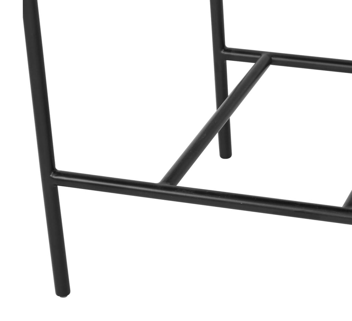 Tiberius | Modern Metal Linen Rust Ivy Fabric Bar Stools