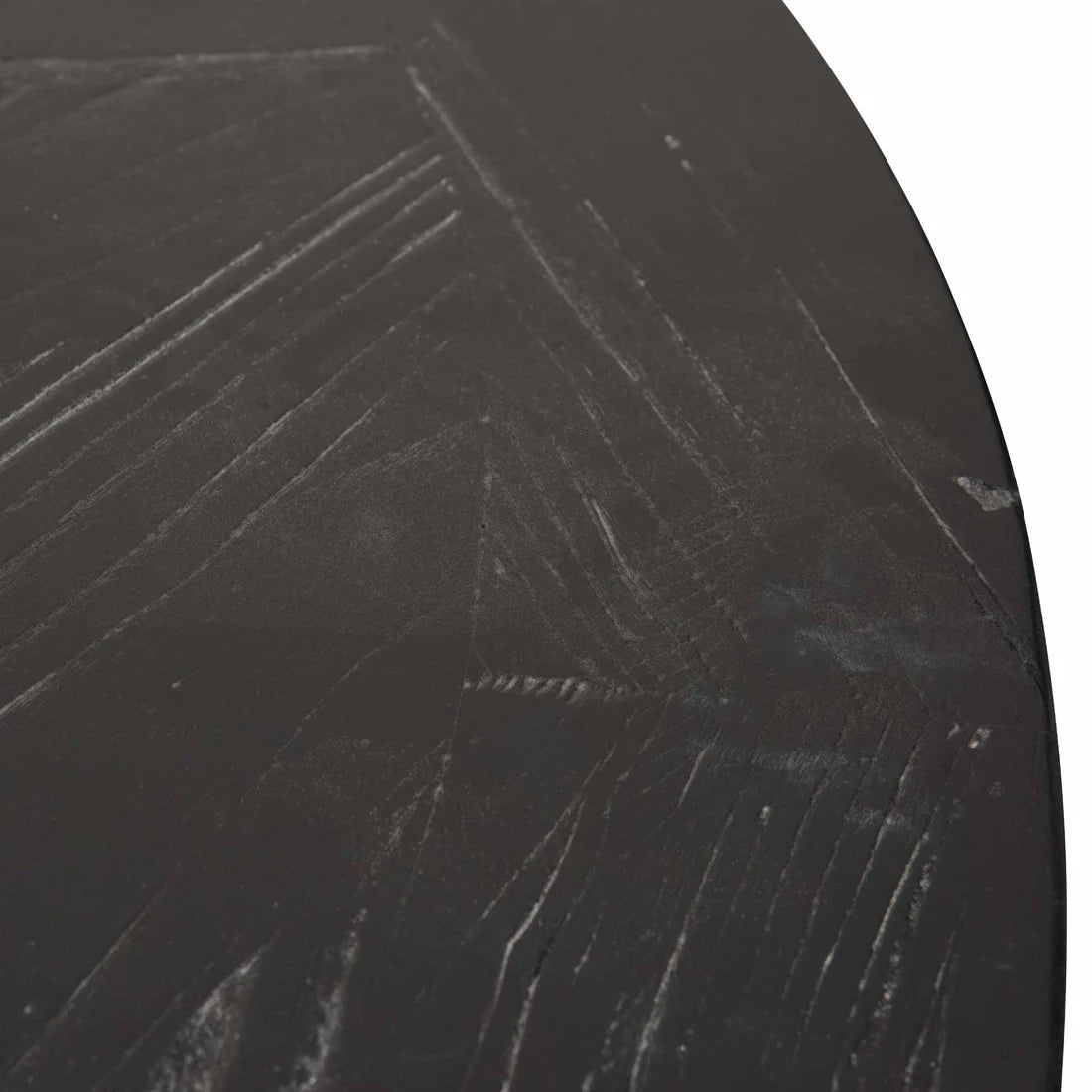 Torbay | 1.6m 4-6 Seater Natural Black Wooden Round Dining Table
