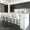 Torrens | Modern Fabric Metal Bar Stools