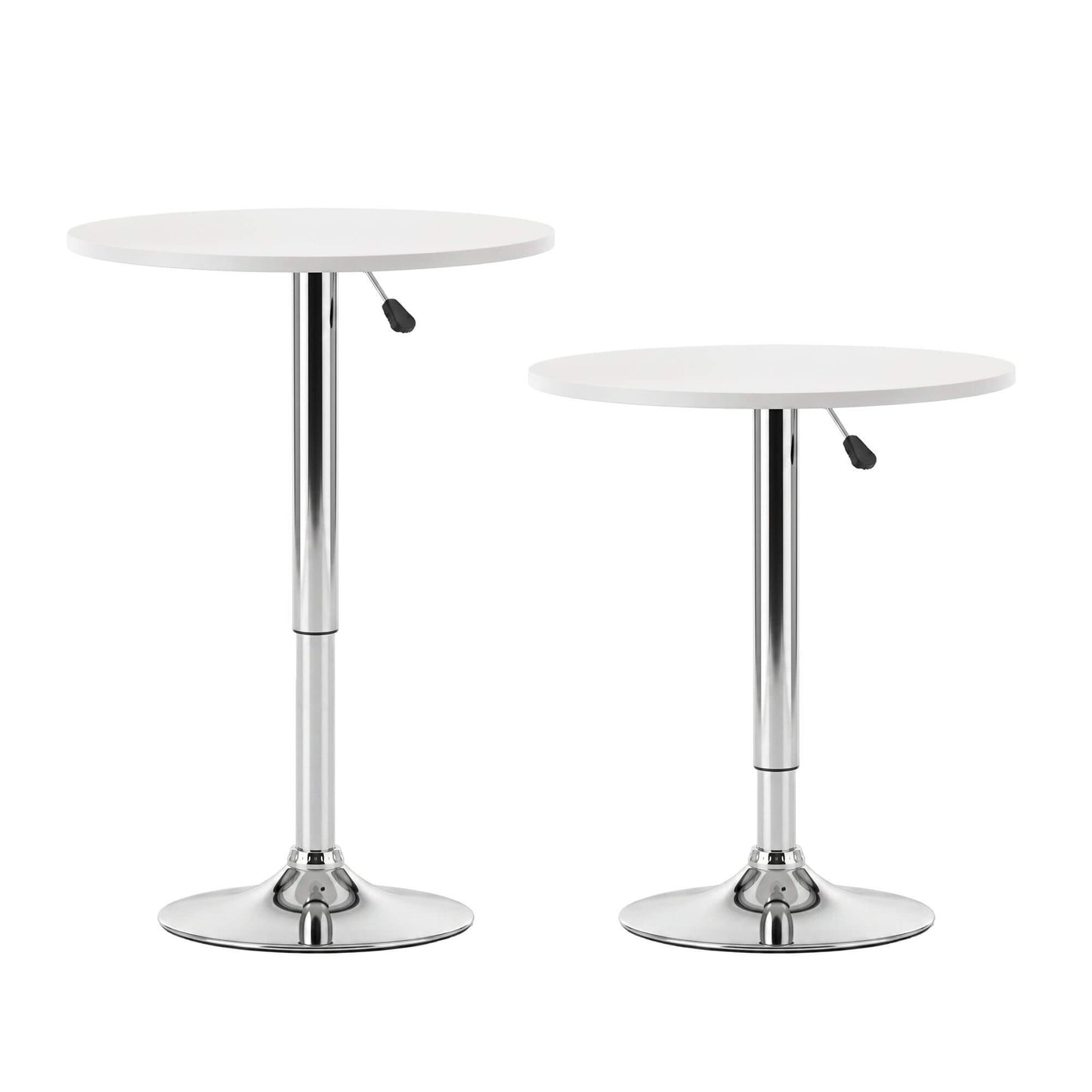 Trentham | Modern Polypropylene Black White Steel Swivel Outdoor Bar Stool Set | White