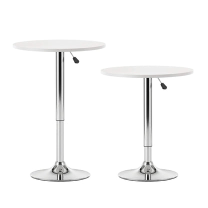 Trentham | Modern Polypropylene Black White Steel Swivel Outdoor Bar Stool Set | White