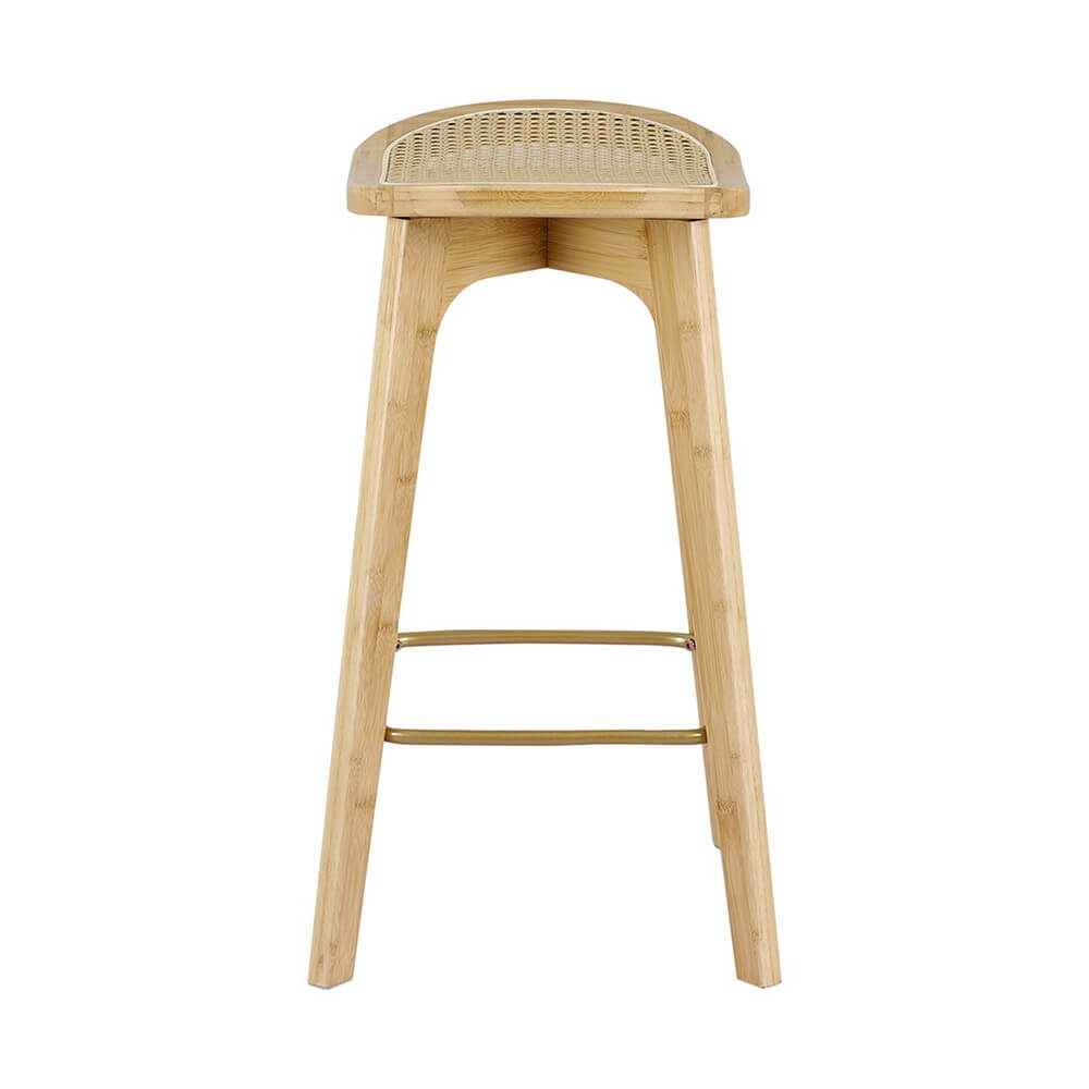 Coastal Natural 67cm Wooden Bar Stools | Set Of 2