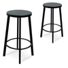 Vantage | Industrial Metal Wooden Bar Stools | Set Of 2
