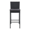 Whitehaven | Black PE Wicker Outdoor Bar Stools | Set Of 2