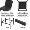 Whitehaven | Black PE Wicker Outdoor Bar Stools | Set Of 2
