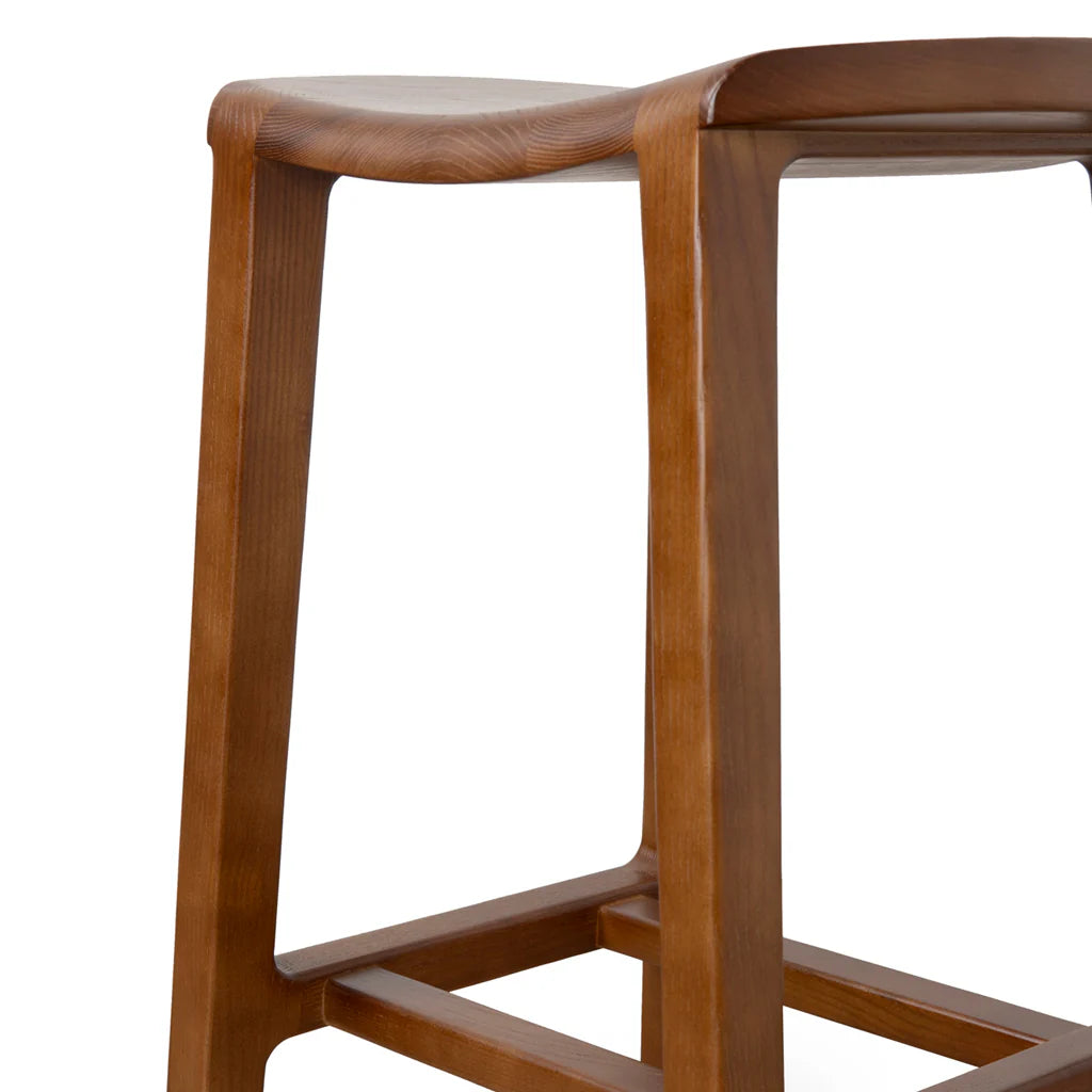 Woodside | Country Coastal Wooden Bar Stools | Walnut