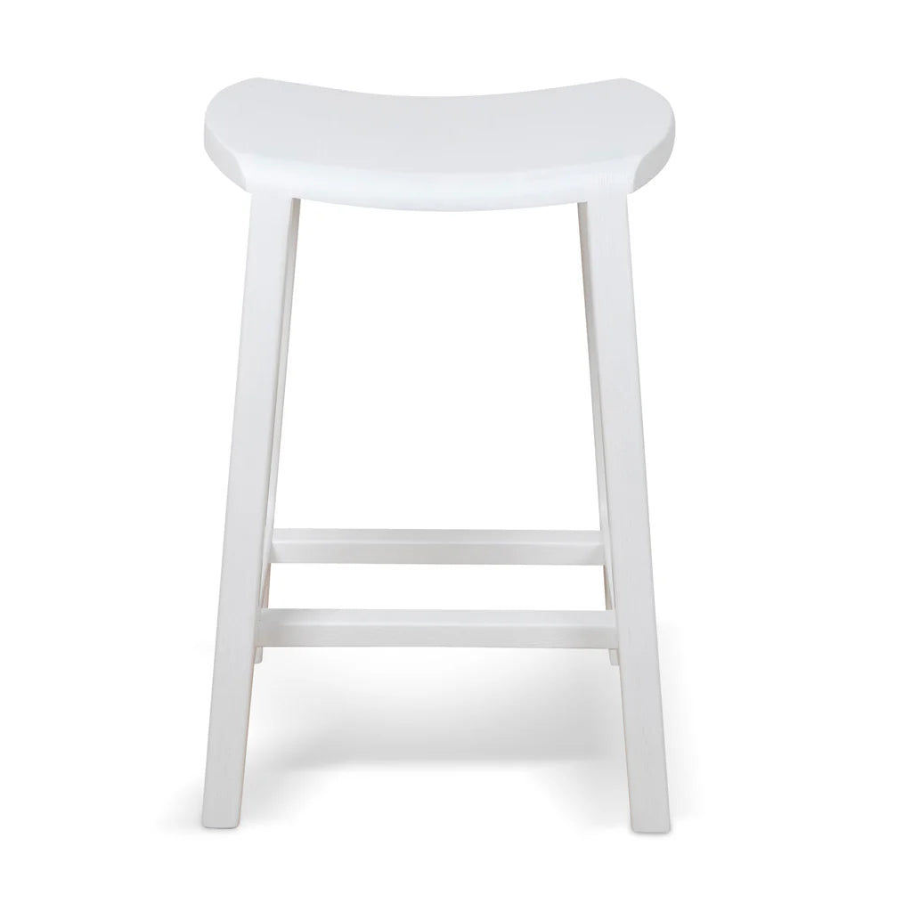 Woodside | Country Coastal Wooden Bar Stools | White