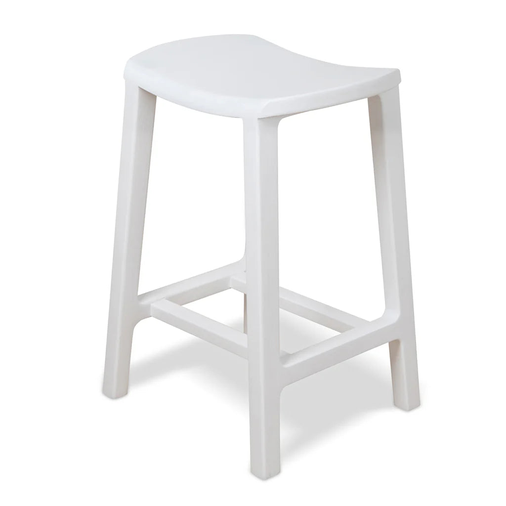 Woodside | Country Coastal Wooden Bar Stools | White