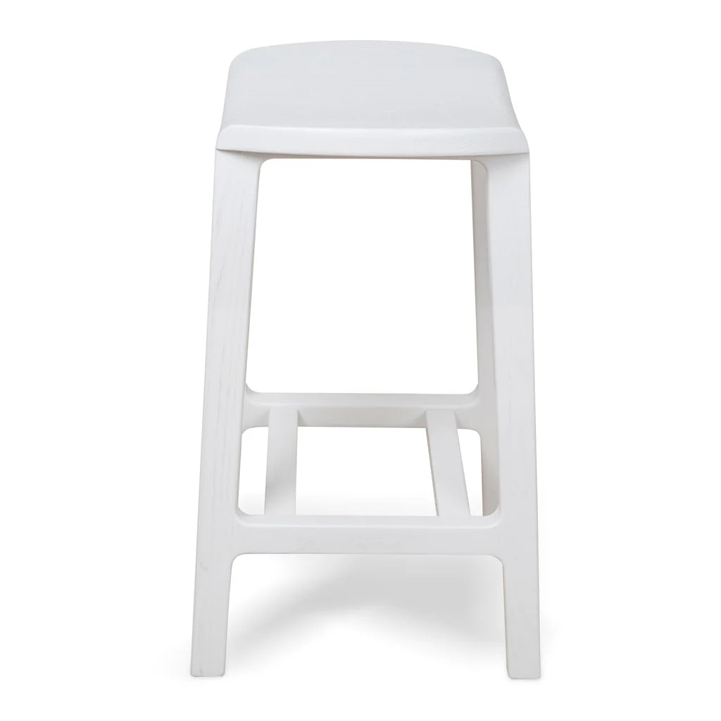 Woodside | Country Coastal Wooden Bar Stools | White