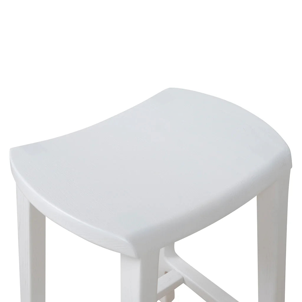 Woodside | Country Coastal Wooden Bar Stools | White