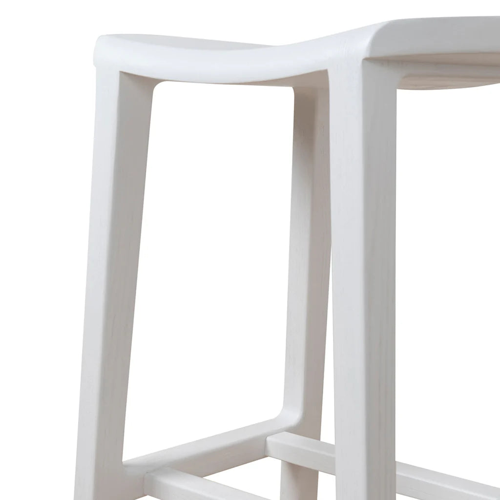 Woodside | Country Coastal Wooden Bar Stools | White