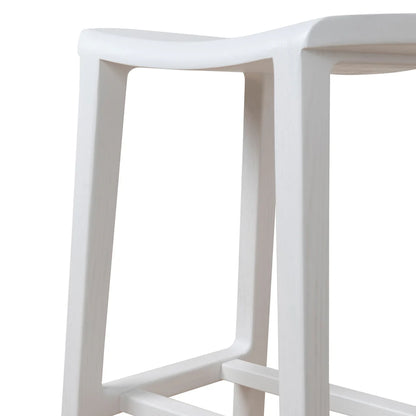 Woodside | Country Coastal Wooden Bar Stools | White