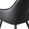 Astoria | Black, Cinnamon Brown, PU Leather Dining Chairs | Set Of 2