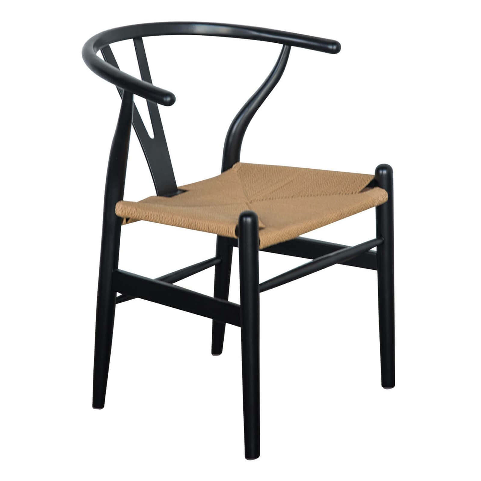 Aldgate | Scandinavian Coastal Wooden Dining Chair | Black